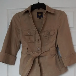 Banana Republic safari-style jacket, khaki, small